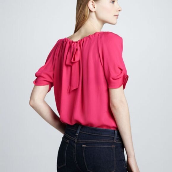 Joie Eleanor Tie Back Blouse - Picture 2 of 9